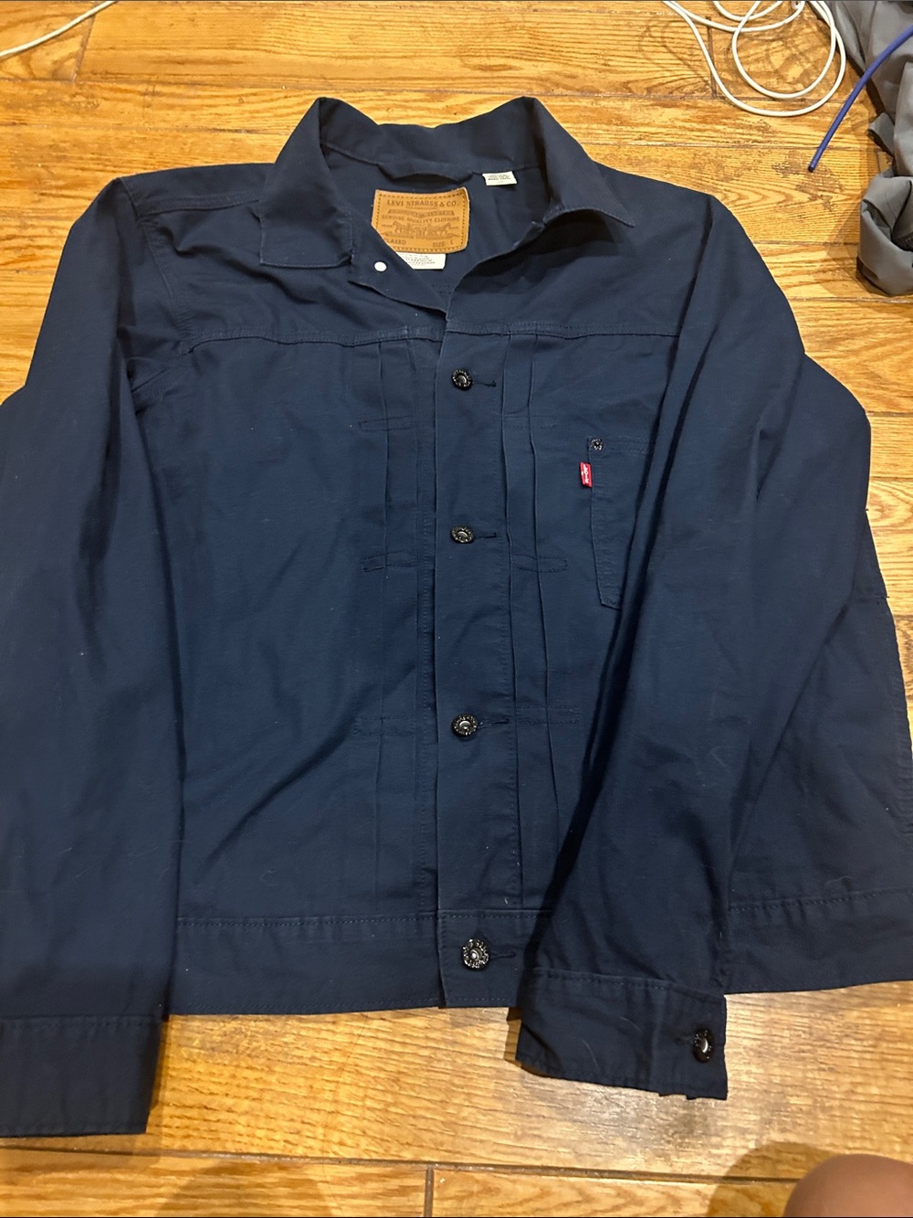 Levi's Men's Dark Navy Cotton Field Jacket